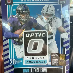 Donruss Optic 2025 NFL Trading Cards Hanger  Box - 20 Cards Per Box Official Panini NFL Find 1 Exclusive Card