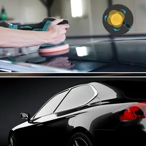 8-Speed Cordless Polisher – Dual Action Buffer Machine with Digital Display, 12V Lithium Battery Car Detailing Tool for Waxing, Scratch Removal (2 Battery 1 Charger)