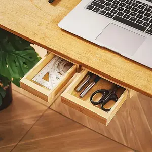 Under Desk Drawers, Self-Adhesive Hidden Sliding Design, Easy Installation Storage Solution for Offices Homes Classrooms, Drawer Cabinet