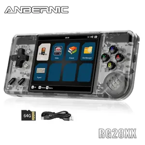 ANBERNIC RG28XX Handheld Game Console 2.83 inch 640*480 IPS Screen Linux System 3100mAh Video Retro Player Support 2.4G Wireless/Wired Controller Supports Music Video Player Small and Convenient Game Console