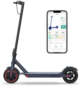 Electric 8.5-Inch Compact  with 350W Motor, Dual Braking System EBAS, Suitable for Adults, Up to 20-30 Miles Range scooter ovo a adult scooter Folding