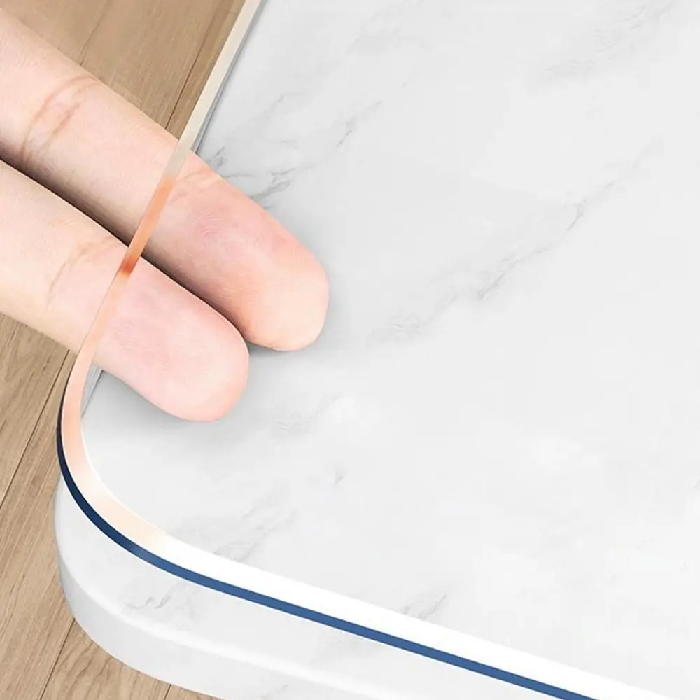 2.0mm Reinforced Clear PVC Placemat for Hotel, Restaurant, Cafe - Waterproof, Oil-Proof, Heat-Resistant, Stain-Resistant, Easy-Clean, Heavy-Duty Mat