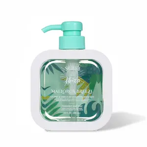 Solo En Ibiza Mallorca Breeze Liquid Hand Soap 10 fl oz / 300ml | Coconut Vanilla Scented Hand Wash | Gentle Cleansing Soap for Bathroom & Kitchen Sink