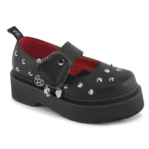 Demonia Rebel-01 Stacked Platform Maryjane Women's Shoe