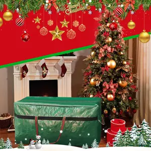 Christmas Tree Bag 4FT/5FT Small Christmas Tree Storage Bag  Tearproof with 4 Handles Easy to Transport/Organize Green