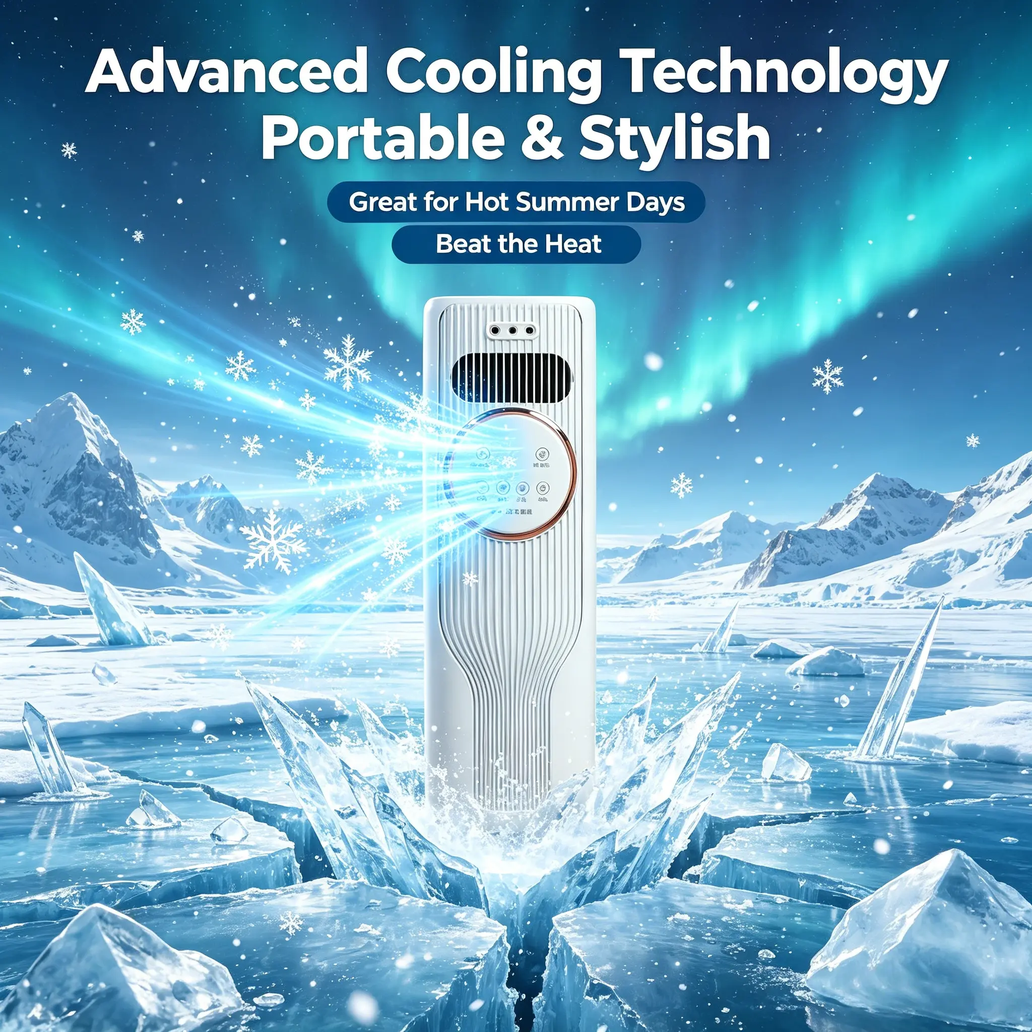 Ultra Quiet Ice Crystal Fan with Mist, Atomizing Humidifier, Remote Control Operation, Wide-Angle Air Delivery, Ideal for Camping, Nursery, Personal Workstation