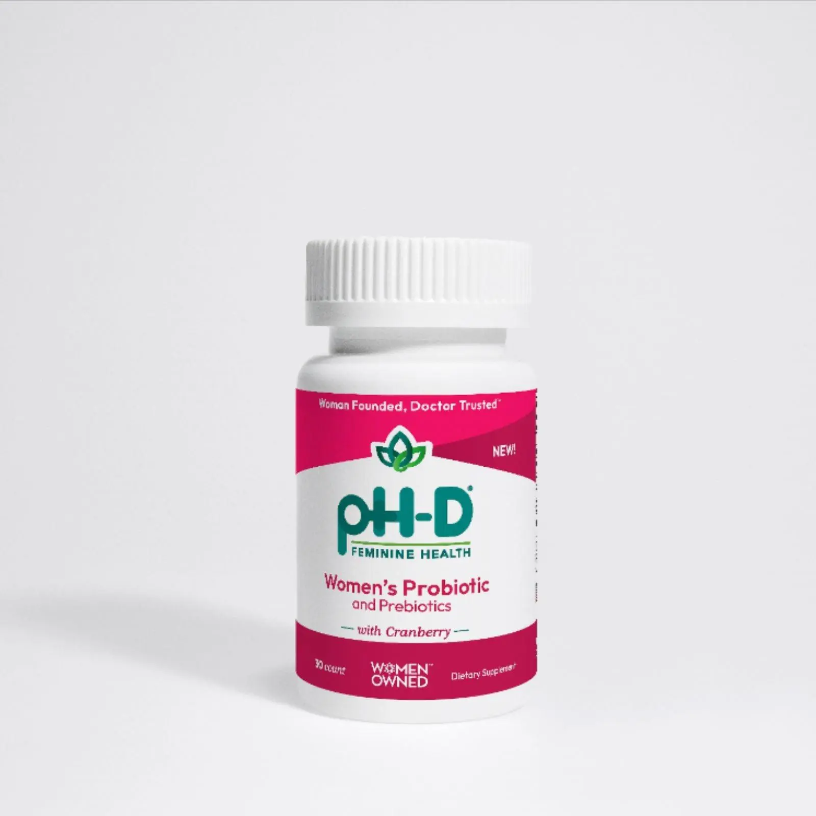 pH-D Feminine Health Probiotics for Women - Dietary Supplement with Cranberry, Made with Herbal Ingredients, Edible Capsule Fitness