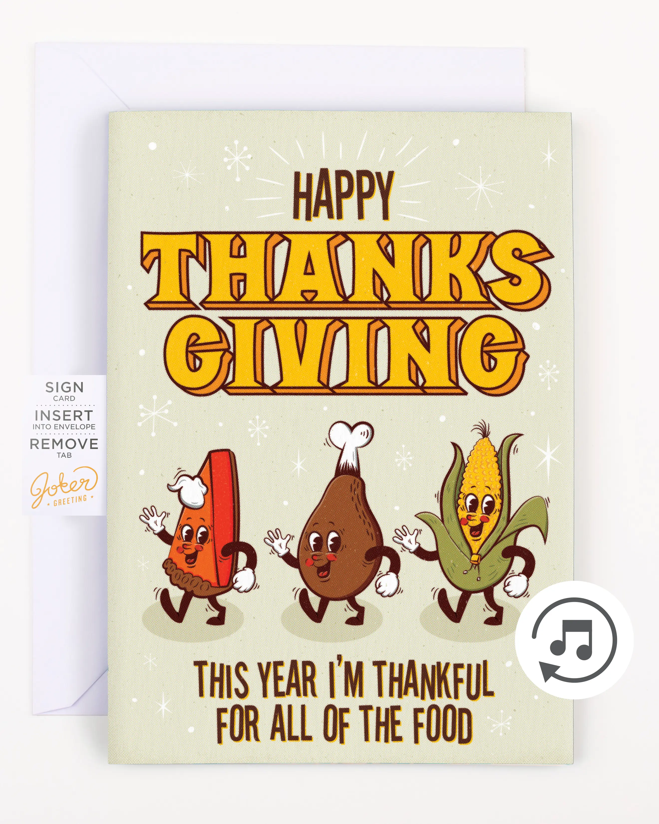 Endless Thanksgiving Card with Glitter