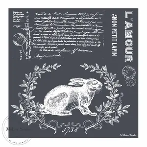 Mon Petite Lapin - Mesh Stencil 12x12