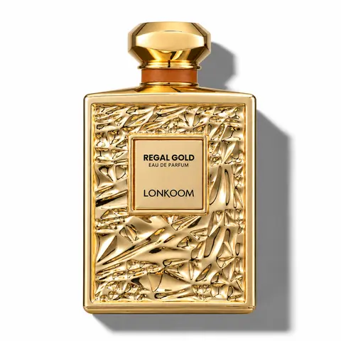 LONKOOM Regal Gold Eau de Parfum 3.4 fl oz | Fruity Gourmand Vanilla Fragrance with Orchid & Sandalwood Notes | Elegant Feminine Perfume for Women | Long Lasting Luxury Scent for Date Night & Everyday Wear | Perfect Gift for Her