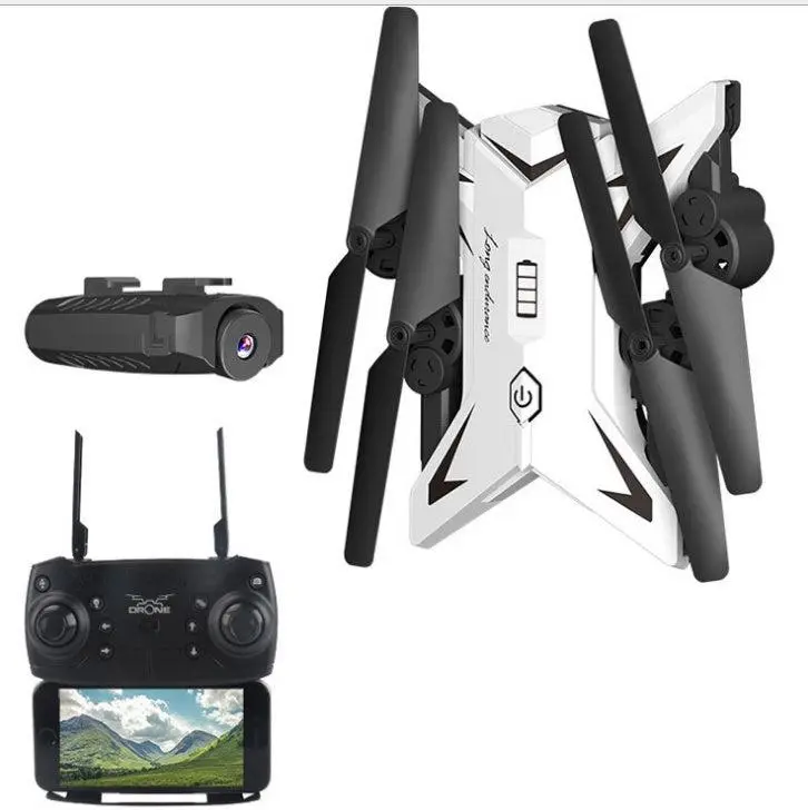 HD WiFi Selfie Drone with 1080P Camera, 15-Minute Flight Time, Foldable Arms, Headless Mode, LED Lights, and Remote Control Distance of 100 Meters