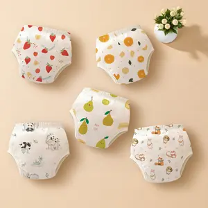 5pcs Soft Baby Diaper Pants, Reusable Washable Training Pants, Leak-Proof All-Day Use, Perfect Gift for Easter Christmas Thanksgiving