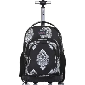 Tilami Rolling Backpack 18 inch Boys and Girls Laptop Backpack, Totem