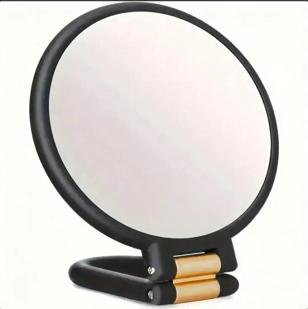 30X Magnification Handheld Makeup Mirror, 360 °   Rotatable Handle Mirror, Portable Folding Mirror for Travel, Adjustable Vanity Mirror, Makeup Tool for Women, Bathroom Accessory