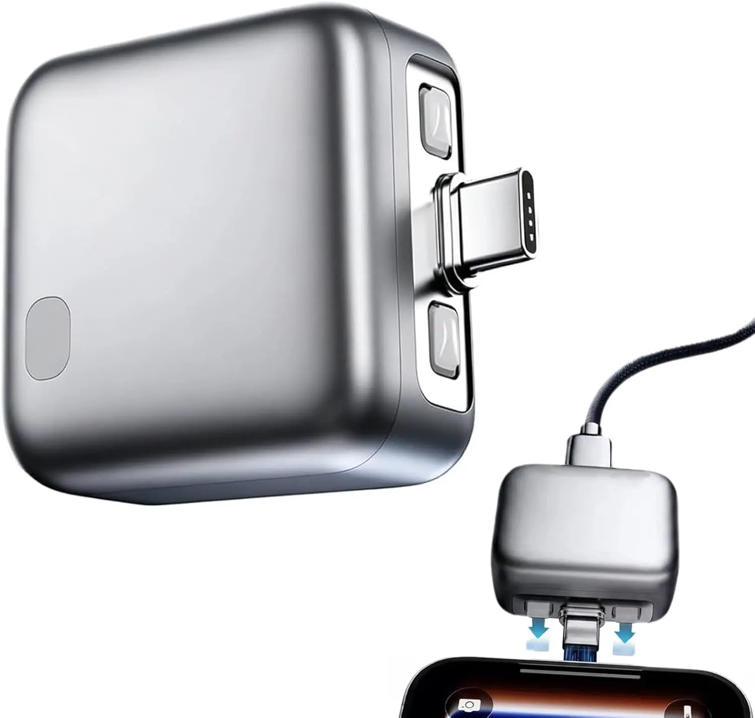 140W Smart Battery Guard Charger - Type-C Power Adapter with Auto-Stop, Auto-Eject, Pass-Through Fast Charging, Physical Disconnect for Smartphone, Cellphone, Tablet, Handheld Daily Electronic Devices with Protection, Tablets, Mobile