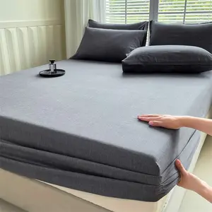 3pcs Bamboo Fiber Bedding Set, Includes Sheet and Pillowcases, All Seasons Use, Bedroom Decor