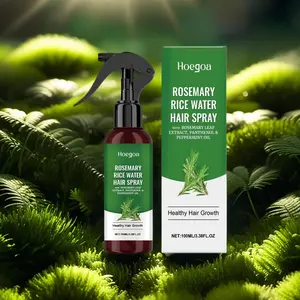 Hoegoa Rosemary & Rice Bran Water Hair Spray 100ml | Natural Haircare | Frizz Control & Deep Hydration | Nourishes Oily, Hair Loss-Prone & Damaged Hair | Rosemary Leaf Extract | No Rinse Daily Care