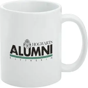 Harry Potter Slytherin Alumni 11oz Mug - White Ceramic Cup with Hogwarts Crest