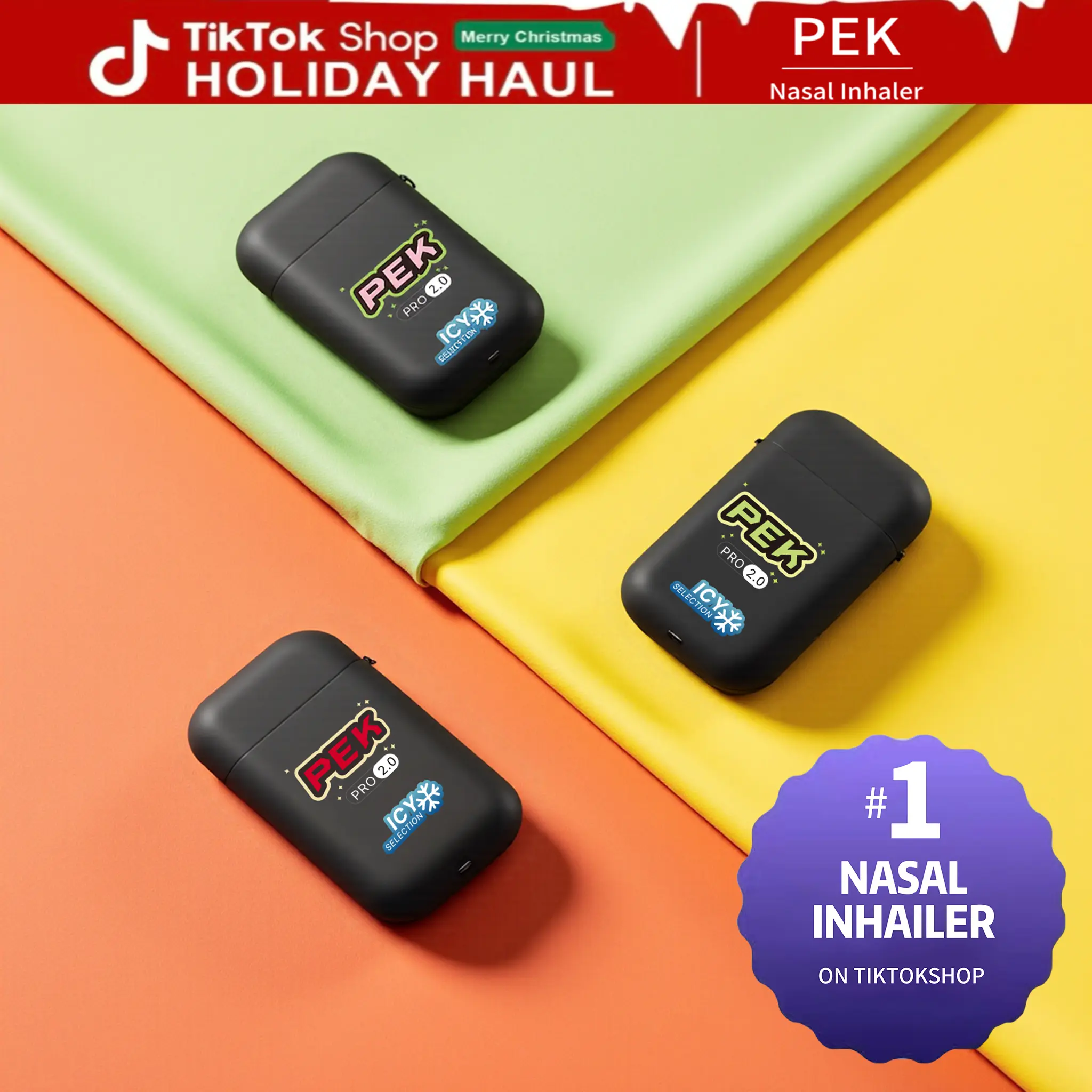 PEK Prp 2.0 Cool Nasal Inhaler, Boost Focus, Natural Essential Oil Wellness