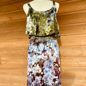 Oasis • Ice Dyed Flounce Dress • SunDial Designs