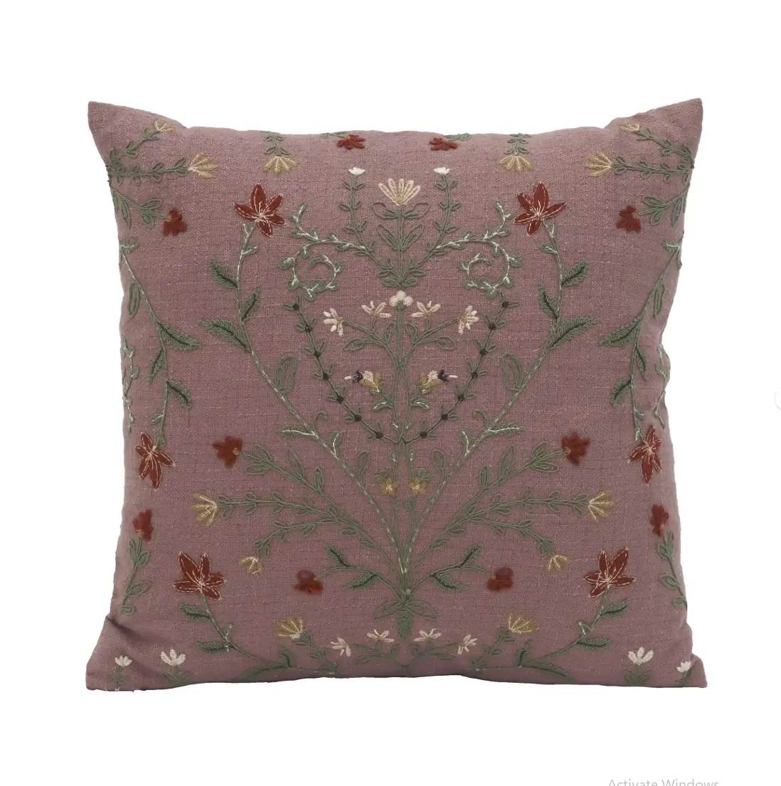 BHG 20"x20" Violet Florence Floral Throw Pillow(1 Count)