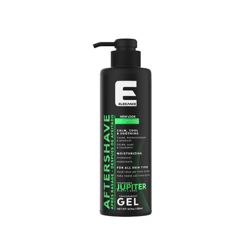 Moisturizing Aftershave Lotion for Men, Hydrating & Soothing with a Jupiter Green Fresh Scent - Large 500ml Bottle, Scented, Water, Perfect Care After Shave