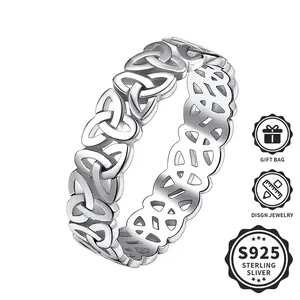 925 sterling silver Celtic knot ring, Irish Celtic ring, suitable for men and women, suitable for daily party wear