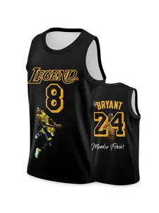 The Eternal Mamba, Men's Legend Series Jersey, Classic Retro Basketball Shirt, #8 #24, The Ultimate Gift for Sports Enthusiasts