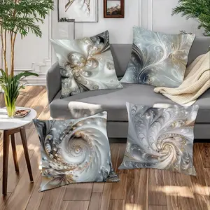 Abstract Pattern Cushion Cover, Square Throw Pillow Cover, Household Decoration Supplies for Home Living Room Bedroom