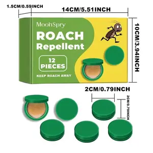 MoonSpry Roach Repellent Kit - Roach Killer Indoor, Cockroach Gel Bait, Rodent Repellent Pouches, Home Kitchen Cleaning Solution, Effective Indoor-Outdoor Pest Control,summervibes