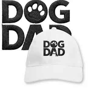 Dog Dad Hat, Embroidered or Printed Classic Dad Hat, Cute Paw Print Dog Lover Cap, Adjustable Baseball Hat for Men, Gift for Dog Dad, Deal For You