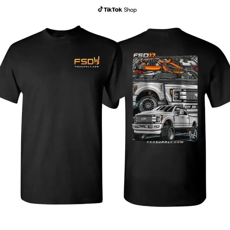 FSD Supply Diesel Truck Graphic Tee – 100% Cotton Custom Build Shirt for Performance Enthusiasts, Truck Modders & American Torque Fans, Funny Streetwear Gift for Men, Graphic Tee  Hoodie
