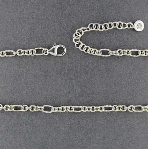 Sterling Silver Figaro Chain