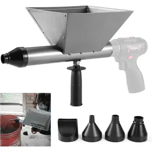 Electric Mortar Grout Gun, Portable Cement Grouting Machine, Reusable Mortar Pointing Gun for Brick, Grout Applicator Caulking Finishing Tool with 4 Nozzles (Without Electric Drill) gift