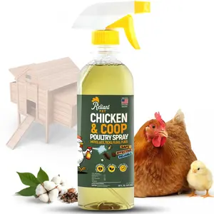 Reliant Pet Chicken & Coop Poultry spray for Mites,Lice,Ticks,Fleas and Flies - Safe for use on Chickens and no egg removal needed - Sale - Mother's day sale -  Father's day sale