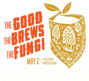 Morels & Microbrews Mushroom Bandana