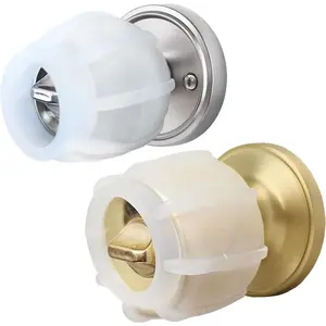 Doorstop  Door Handle Grip  - Door Knob Protector & Wall Stopper, Anti-Slip,  Support, Prevents Wall  (Clear)