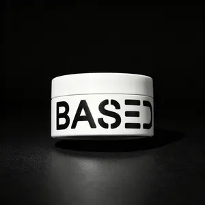 BASED 3oz Hair Clay, strong hold with matte finish, crafted with shea butter, beeswax and natural clays, non-toxic formula.