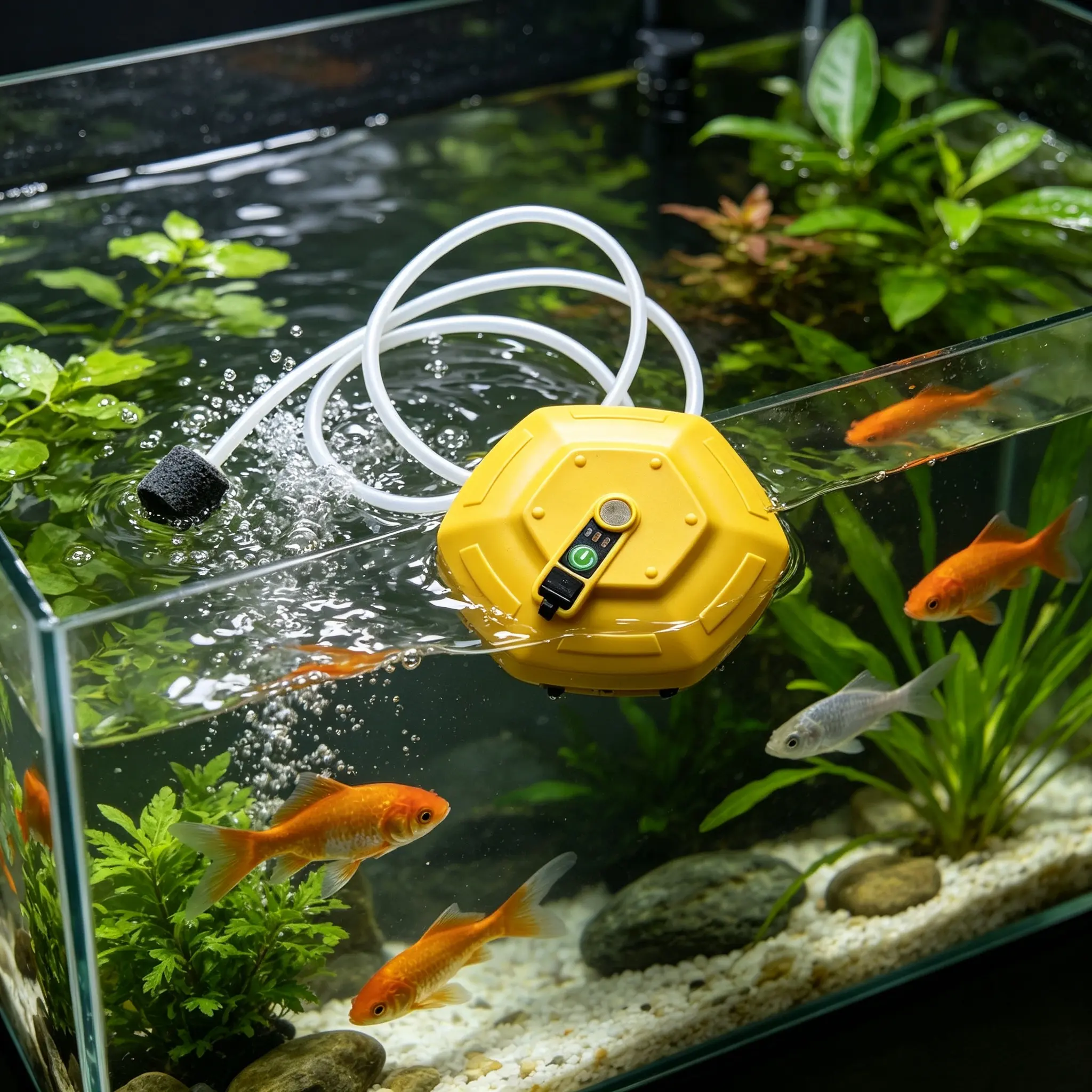 Arcpro Portable Sealed Charging Port Oxygen Pump | IPX7 Waterproof 3-Speed Live Bait Aerator | 14H Runtime for Fishing & Aquarium Dual Use