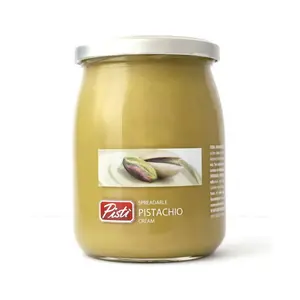 Pisti Cream of Pistachio from Sicily 21.2 Ounce 600g Artisanal Italian Nut Spread Ideal for Bread & Biscuits