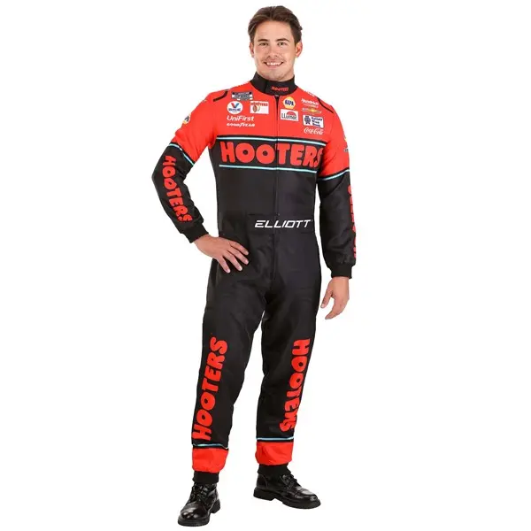 Men's Chase Elliott Hooters Uniform NASCAR Costume