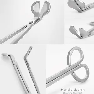 1PC Wick Scissors，Candle Wick Trimmer With Large Grips, More Comfortable To Hold，Polished Stainless Steel Wick Clipper Cutter for Candle Lovers and Aromatherapy Lover