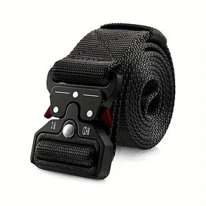 Sports Casual Belt with Plastic Security Buckle Outdoor Unisex Non-metallic Belt for Everyday Use
