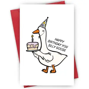 Happy Birthday Silly Goose - A Hilarious Birthday Wish for Your Favorite Goose. Perfect For Friends, Besties. Fun Party Cards