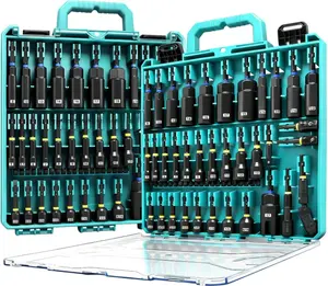 55-Piece Magnetic Impact Nut Driver Set, SAE/Metric Nut Driver Set, Socket Adapters, Wing Nut Driver, Universal Sockets, Quick Release Extension, Pivoting Nutsetter, 1/4'' Quick Change, Power Bits