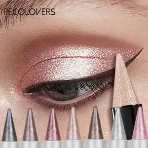 Monochrome Brightening White Sliver Diamond Brighten Lying Silkworm Eye Shimmer Glitter Eyeshadow Stick Facial Makeup