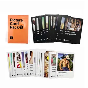 Cards Against Humanity "Picture Card Pack 1 " Mini Expansion Cards Game You Never Have Play It I Like For Ever Fun and Entertaining for Interactive Game Halloween Christmas Holiday Card Games Night Party Additional Game Cards