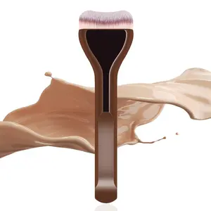 Professional Makeup Brush for Foundation and Concealer, Dense Bristles, Portable Design, Ideal for Daily Use and Travel
