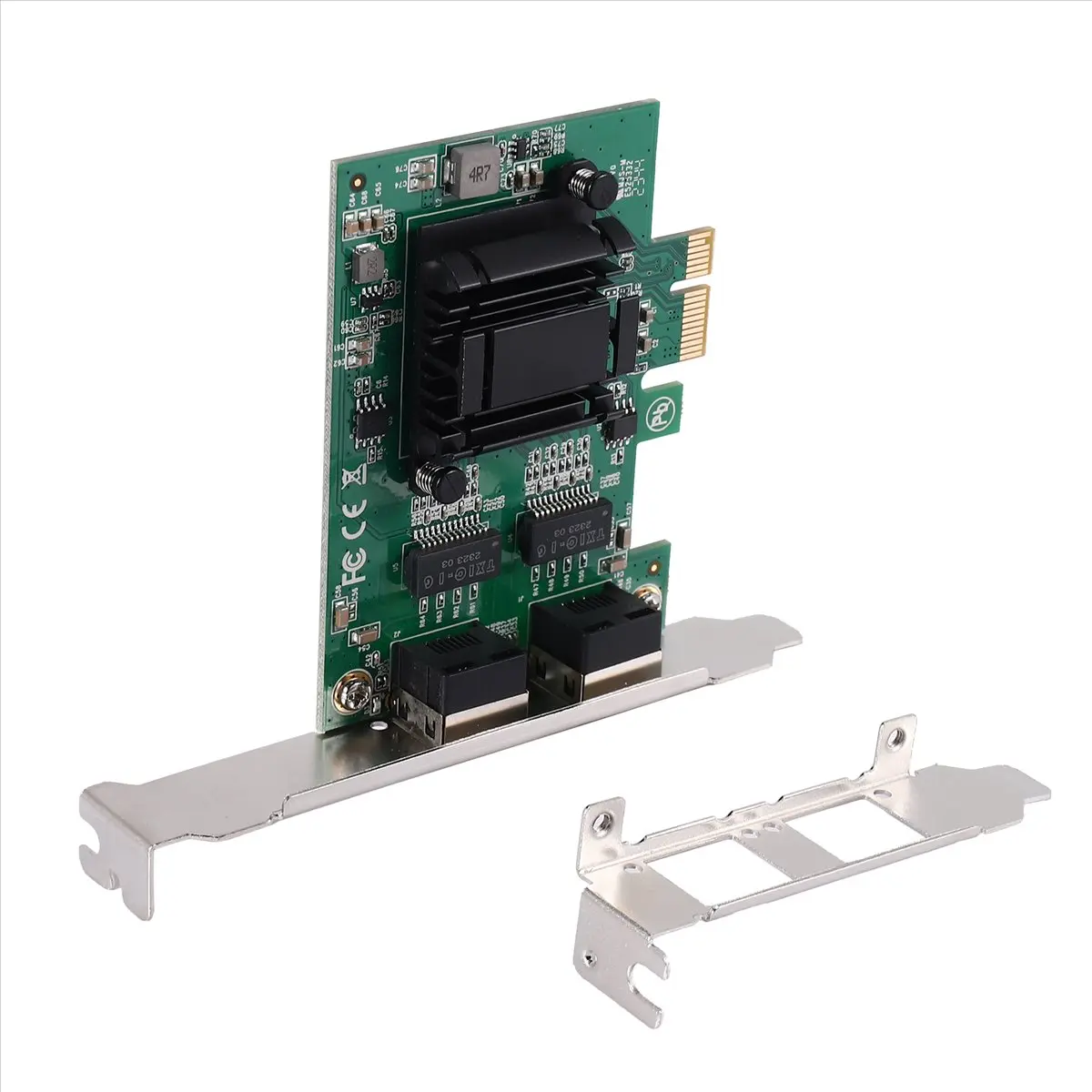 2-Port Gigabit PCIe Network Card 1000M Dual Ports PCI Express Ethernet Adapter with 82571EB LAN NIC Card for Windows