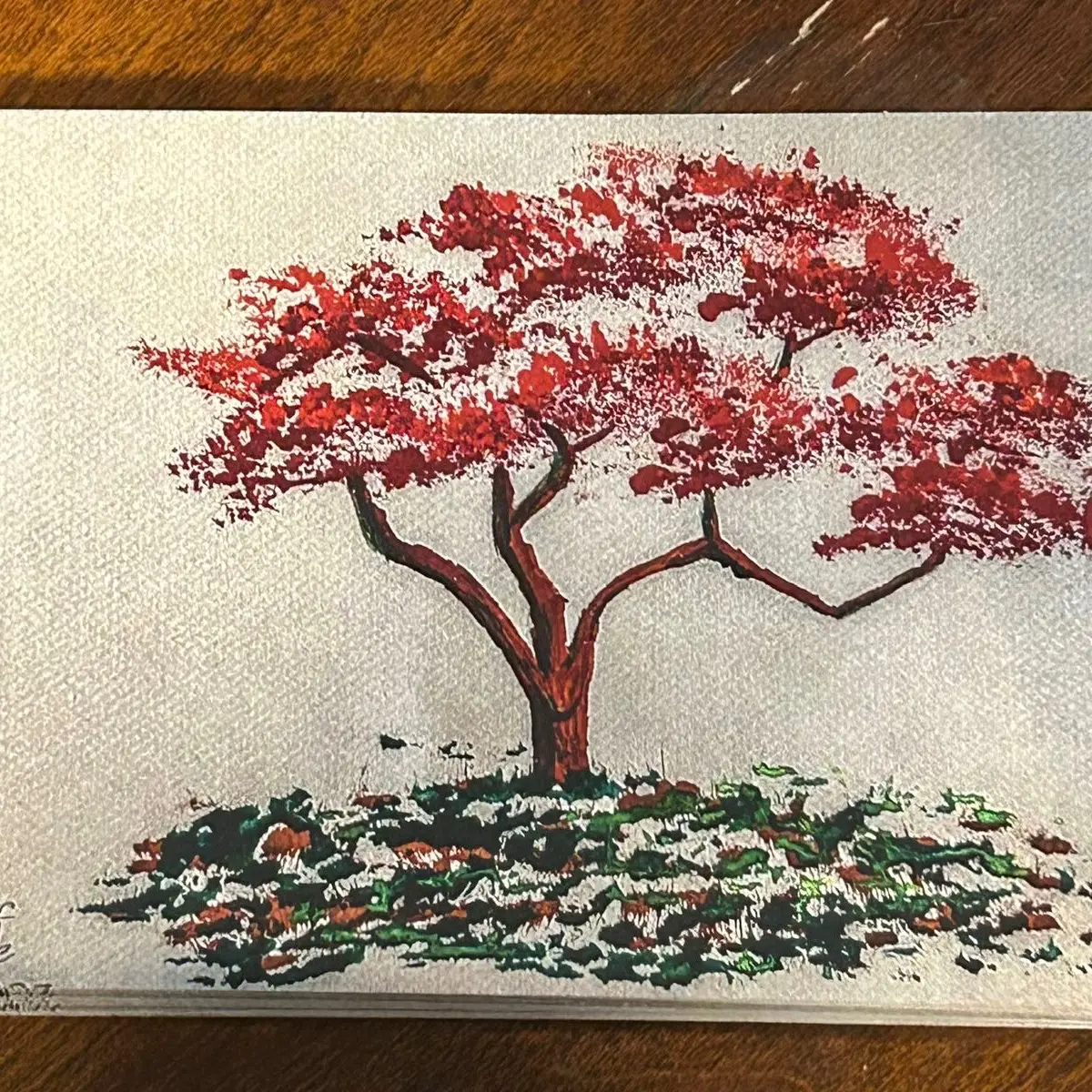 Art print postcard, Japanese Drawf Maple